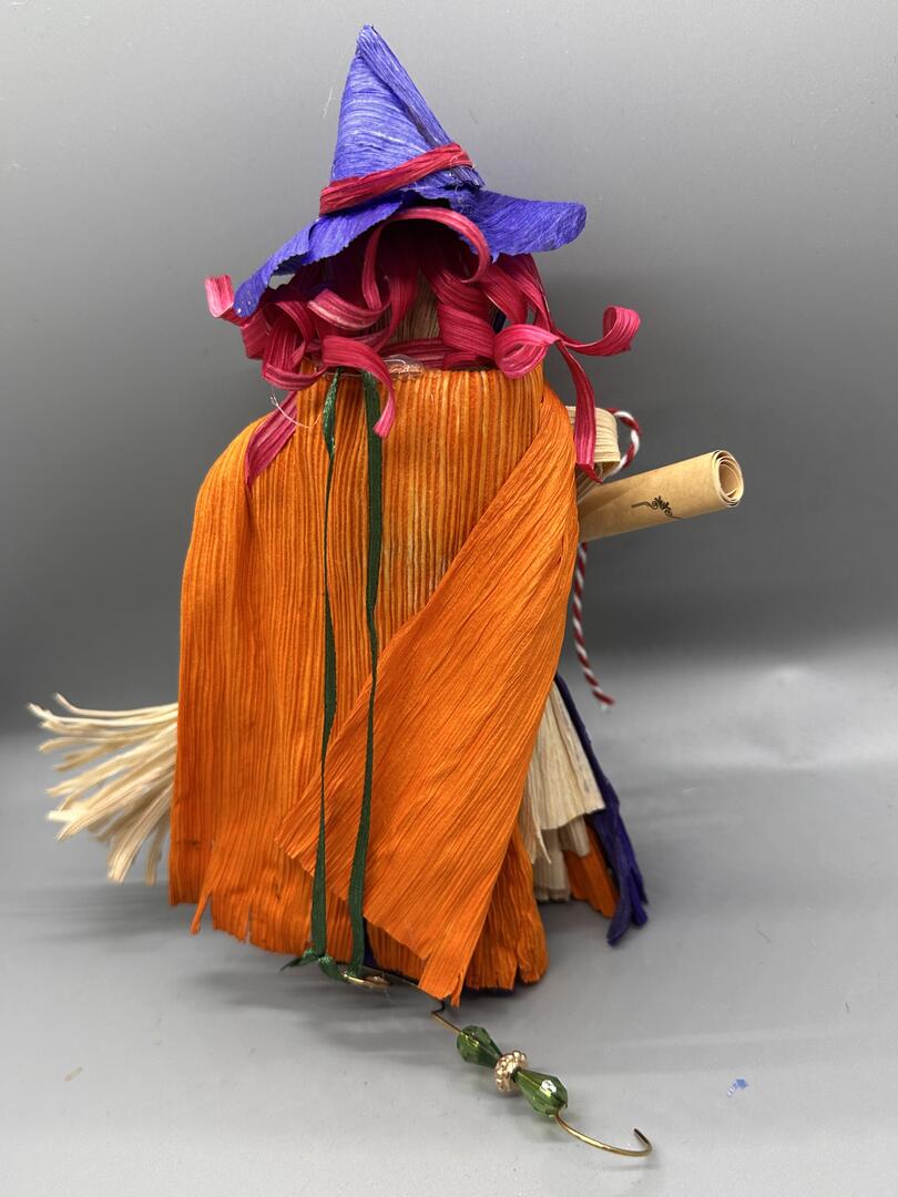 Kitchen Witch:  Purple and Orange