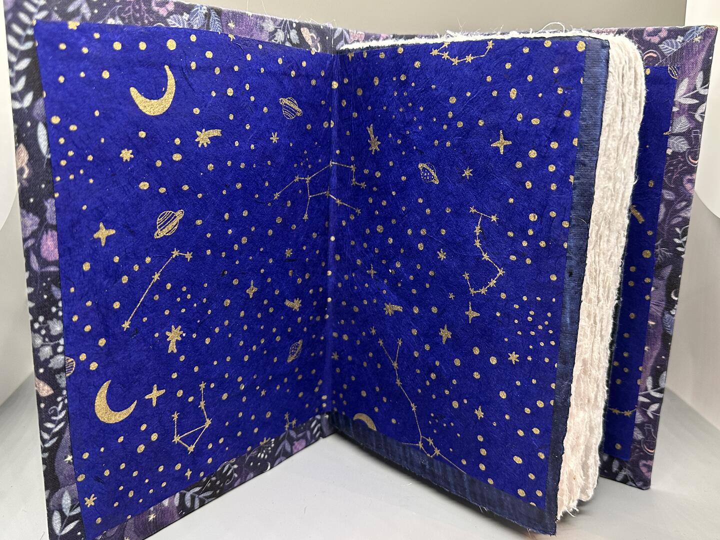 Handbound Journal/Grimoire:  Midnight Cats