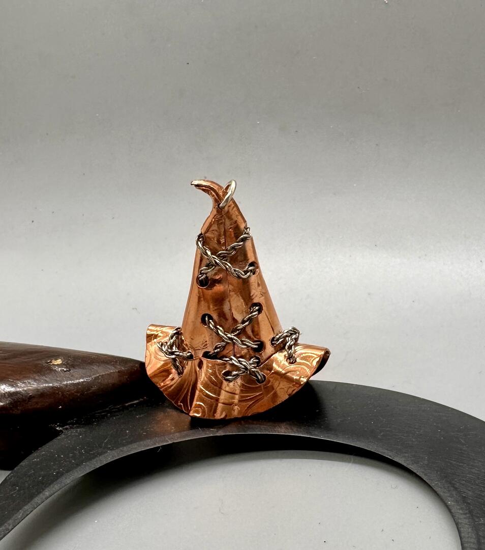 Copper Witches' Hat Pendant